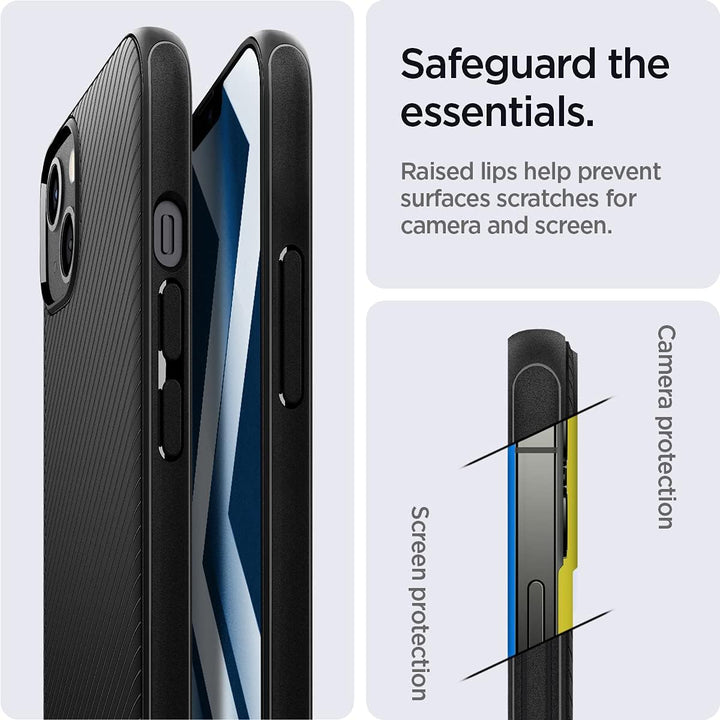 Spigen Mag Armor MagFit Hülle Kompatibel mit iPhone 13 Kompatibel mit MagSafe Magnetisch -Matte Blac