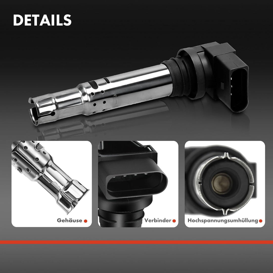 Frankberg 3x Zündspule Zündmodul Kompatibel mit A1 A2 A3 B.o.r.a Golf IV V VI J.e.t.t.a III P.a.s.s.