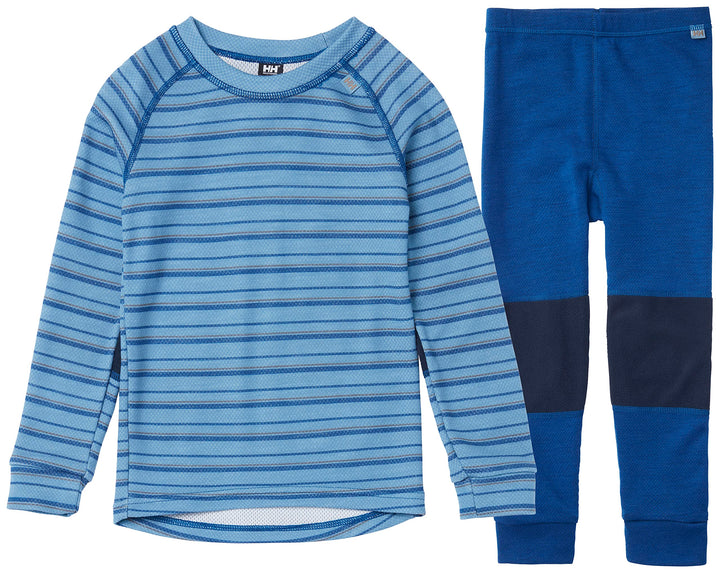 Helly Hansen Unisex Kinder HH Lifa Merino Thermounterwäsche Set 1 Jahr Blau, 1 Jahr Blau
