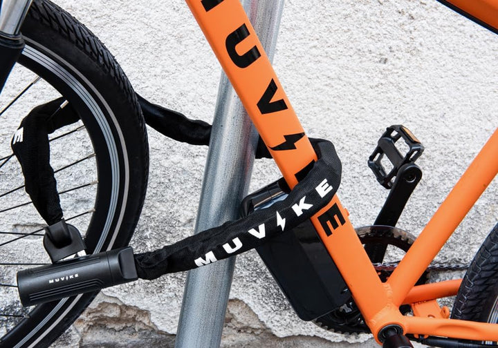 100 cm Fahrradschloss mit 3 Symmetrischen Schlüsseln Gehärteter Stahl Vierkantglieder 8x8 Sicherheit