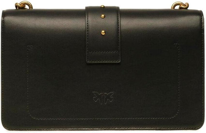 Pinko Damen Love One Classic C Kalbsleder Set Tasche Z99q_schwarz-antique Gold, Z99q_schwarz-antique