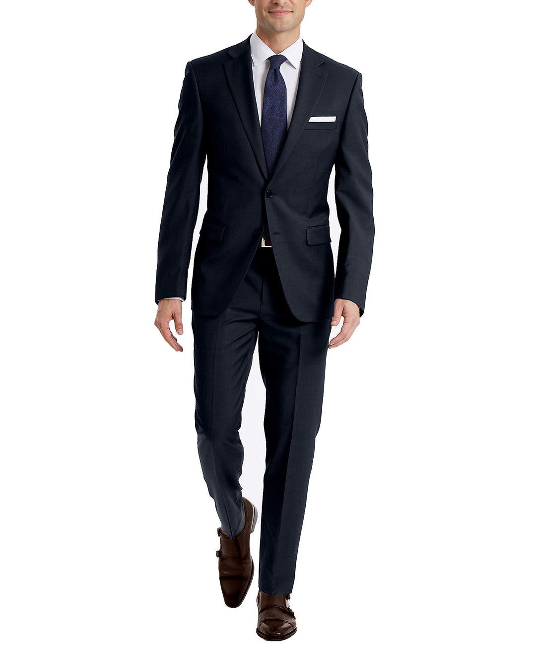 Calvin Klein Herren Slim Fit Suit Separates Business-Anzug Jacke 36W / 30L Anzughose Solid Navy, 36W