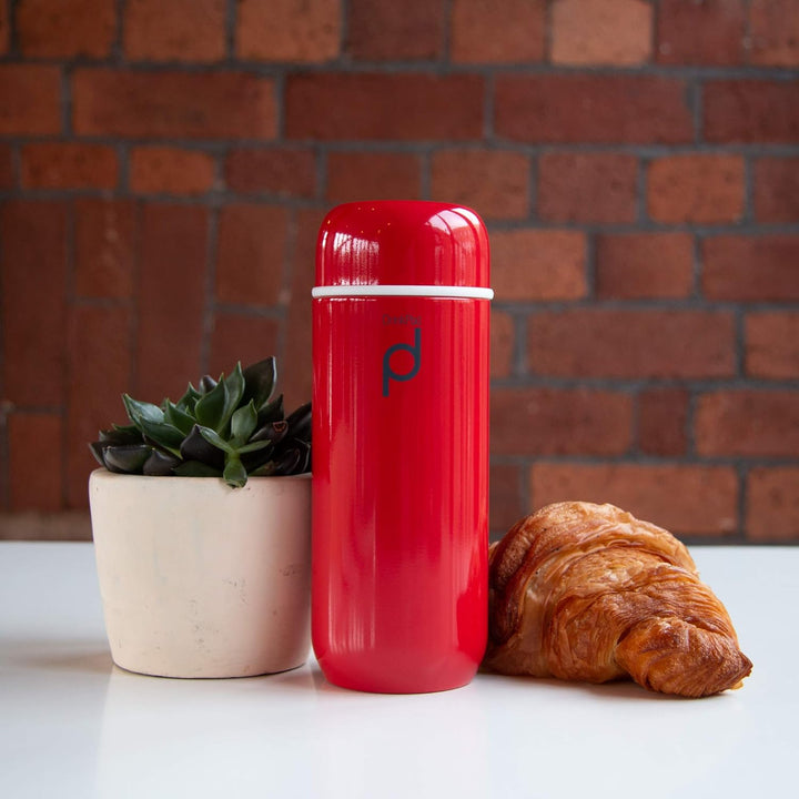 Pioneer DrinkPod Isolierflasche aus Edelstahl 0,2 L Doppelwandig Thermo-Lebensmittelbehälter 6 Stund