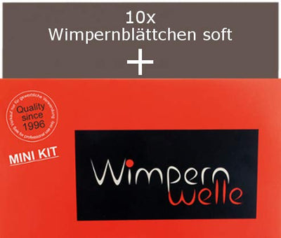 Wimpernwelle Set Mini Kit + 10x Wimpernblättchen soft - zum Schutz der Hautpartie des unteren Augenl