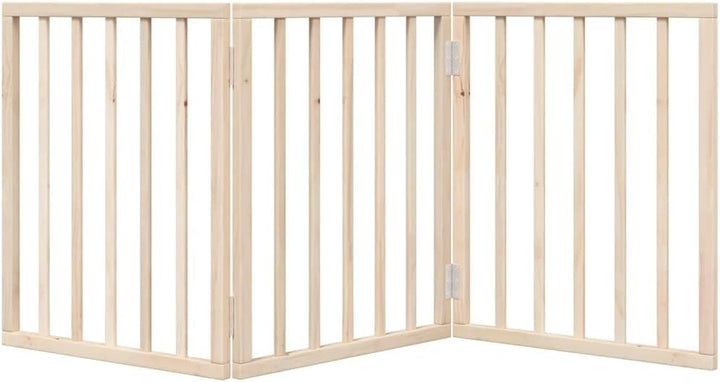vidaXL Hundetor 3-TLG., Hundegitter Faltbar Pflegeleicht, Schutzgitter für Wohnzimmer Küche Treppe,