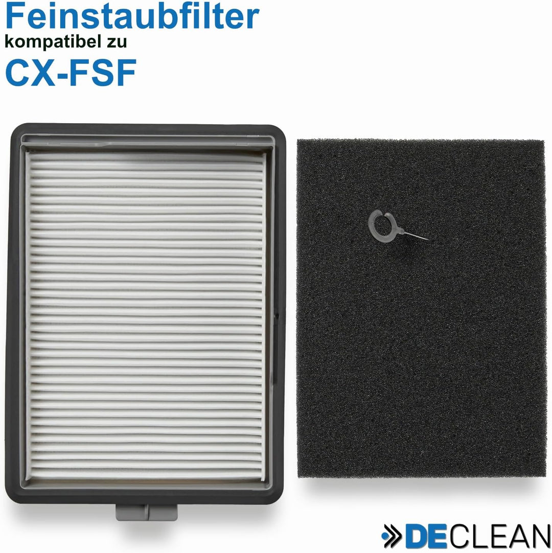 DeClean Ersatzfilter kompatibel mit Miele Boost CX1 – Feinstaubfilter 11639250 CX-FSF für maximale L