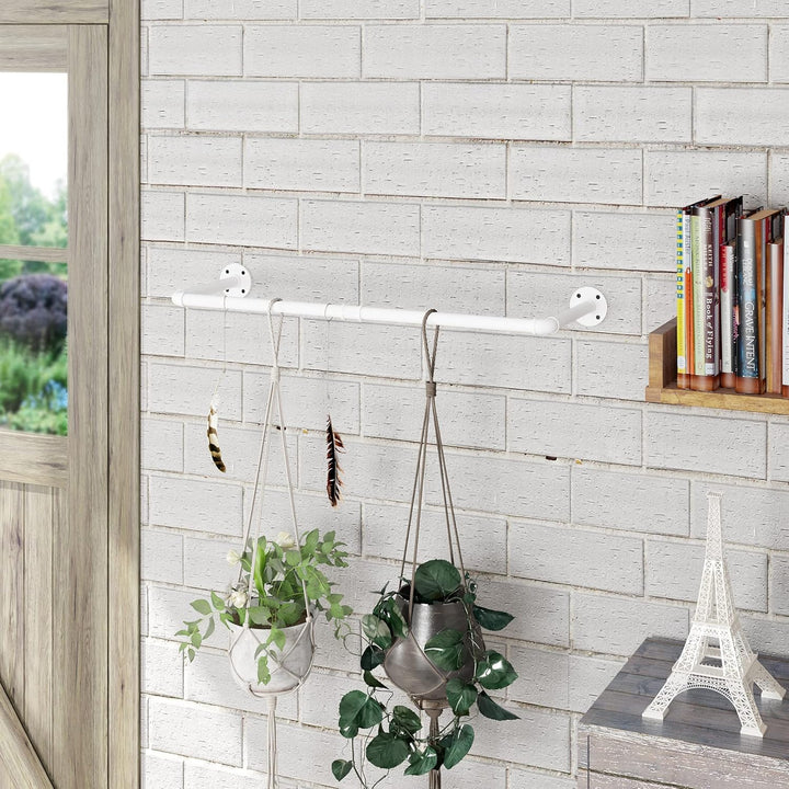 LINKPIPES Industrielle Rohr Kleidung Rack Wand montierte Kleidung Rack Heavy Duty Platz sparende Kle