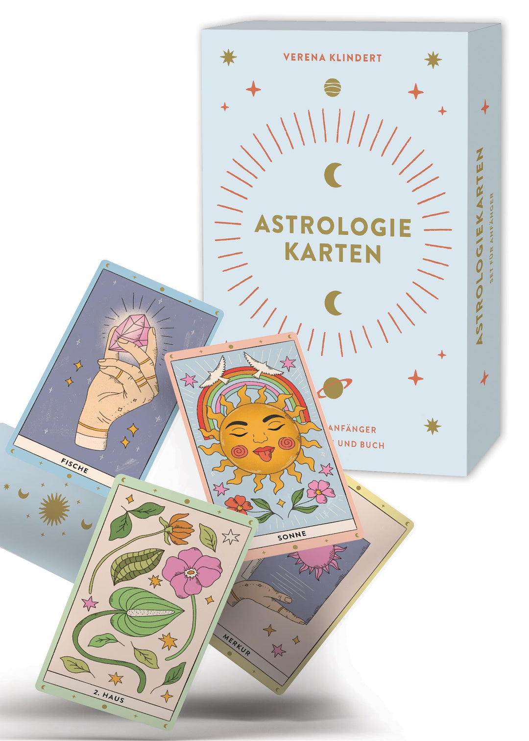 Astrologiekarten: Astrologiekarten mit Buch, Set für Anfänger: ausführliche Beschreibungen zu Fragen