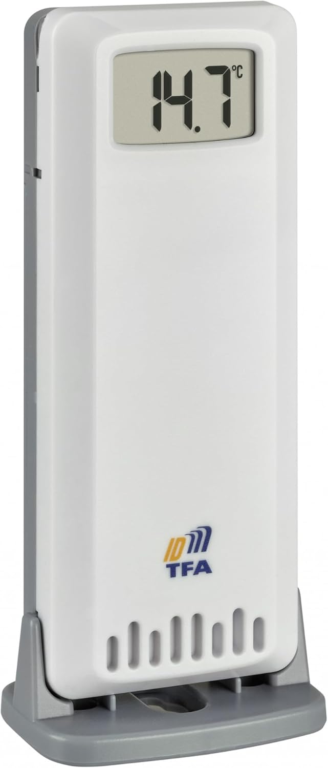 TFA Dostmann Thermo-Hygrometer mit 3 Sendern Klima@Home2, 30.3075.01, Temperatur/Luftfeuchtigkeit in