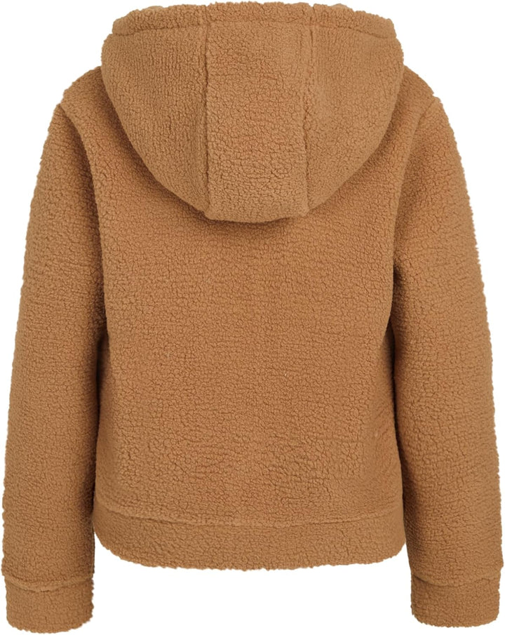 Protest Girls Kapuzenpullover Mit Durchgehendem Reissverschluss PRTMICKY JR 152 Fudge Camel, 152 Fud