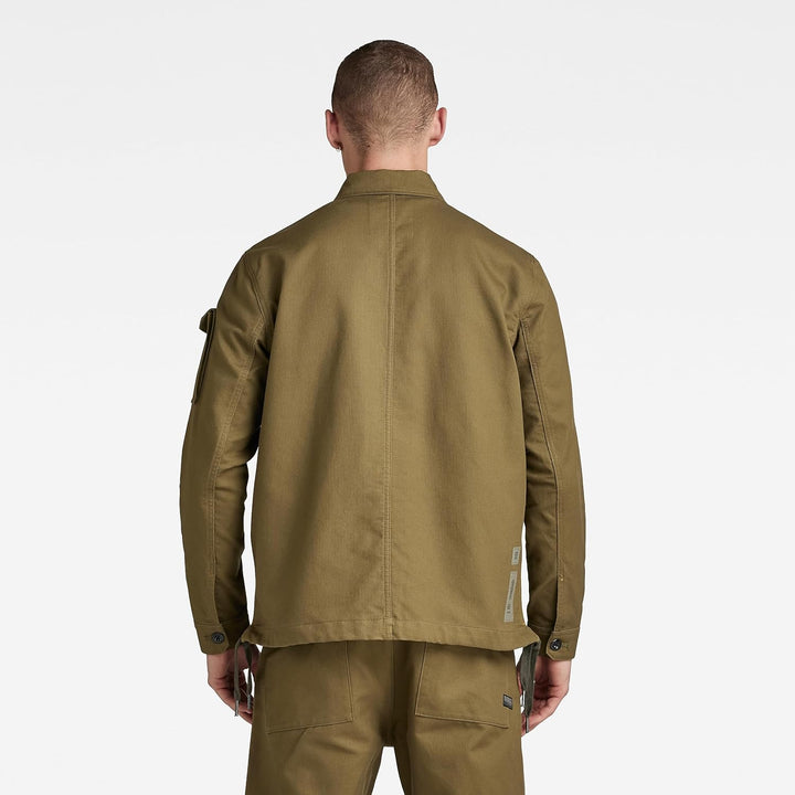 G-STAR RAW Herren 2 Pocket Relaxed Hemd Shirts L Grün (Dark Olive D22967-d190-c744), L Grün (Dark Ol