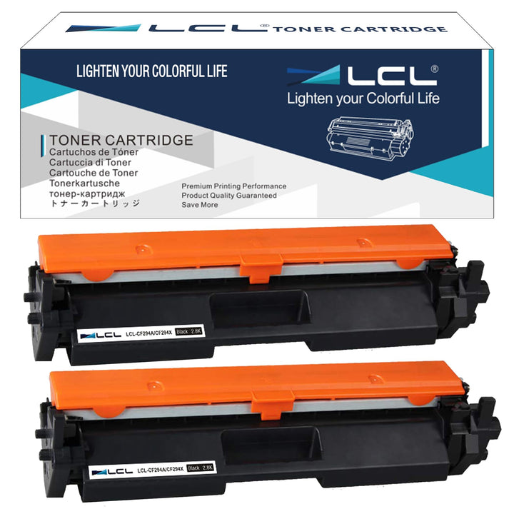 LCL 94X CF294X High Yield(2-Pack，Schwarz) Toner Kompatibel für HP Laserjet Pro M118 M148 M118dw Lase