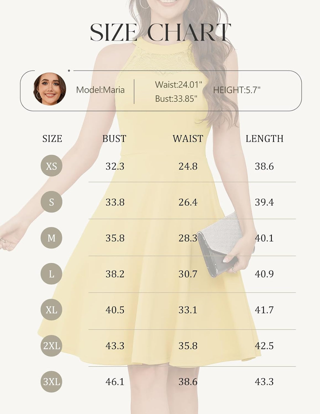 Bbonlinedress Abendkleider elegant für Hochzeit gast festliches Kleid Damen Neckholder Konfirmations