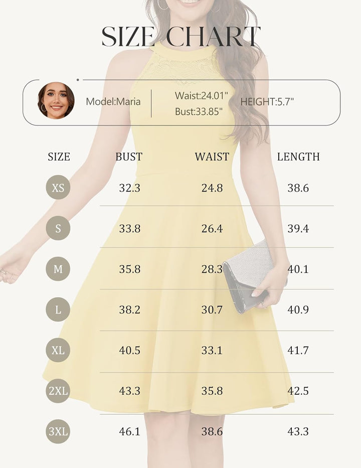 Bbonlinedress Abendkleider elegant für Hochzeit gast festliches Kleid Damen Neckholder Konfirmations