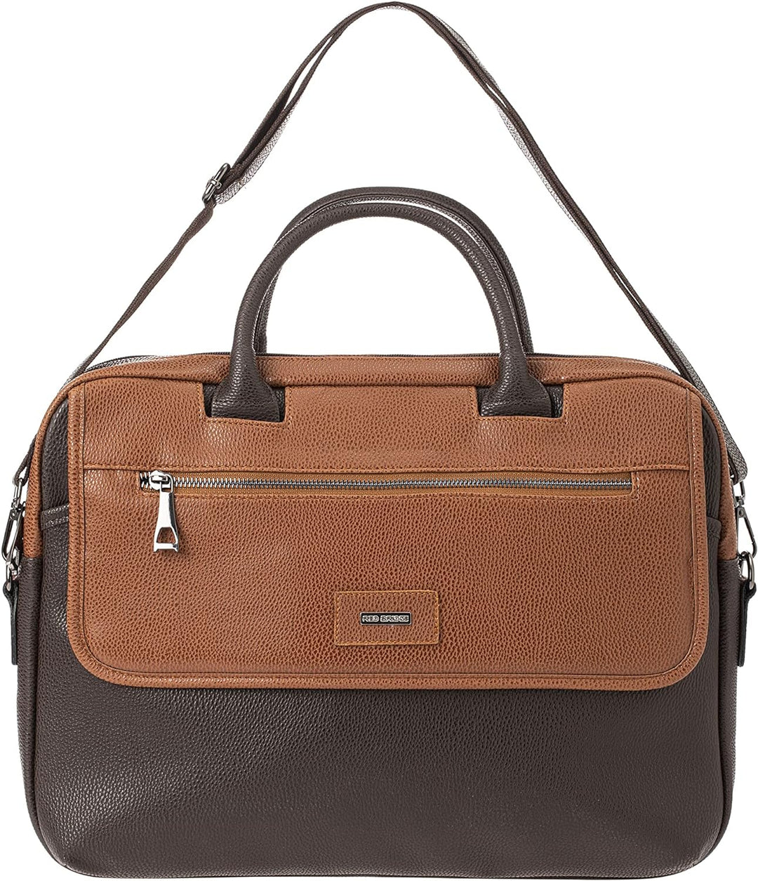 Redbridge Herren Schultertasche Messenger Bag Umhängetasche Kunstleder Braun, Braun