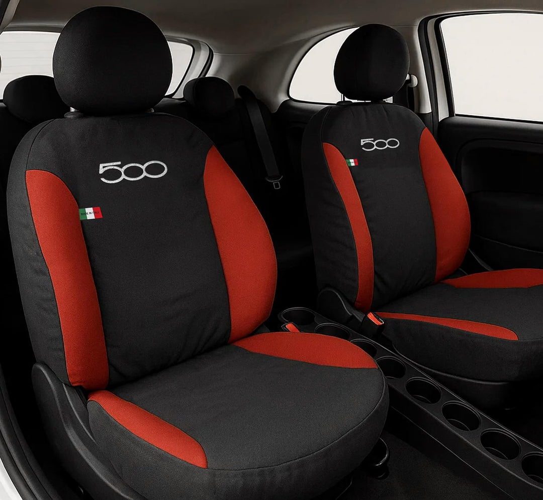 Auto Accessori Lupex - Sitzbezüge für Autositz, kompatibel Autositzbezüge für Cinquecento 500, Schwa