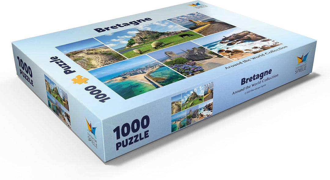 Bretagne - Mont Saint Michel, Saint Malo und Locronan - Premium 1000 Teile Puzzle - MyPuzzle Sonderk