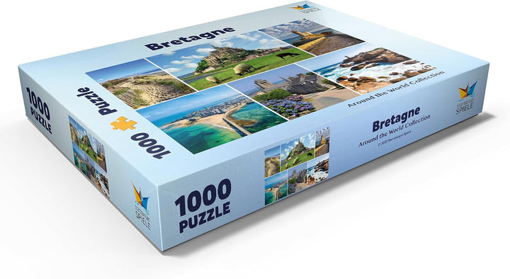 Bretagne - Mont Saint Michel, Saint Malo und Locronan - Premium 1000 Teile Puzzle - MyPuzzle Sonderk
