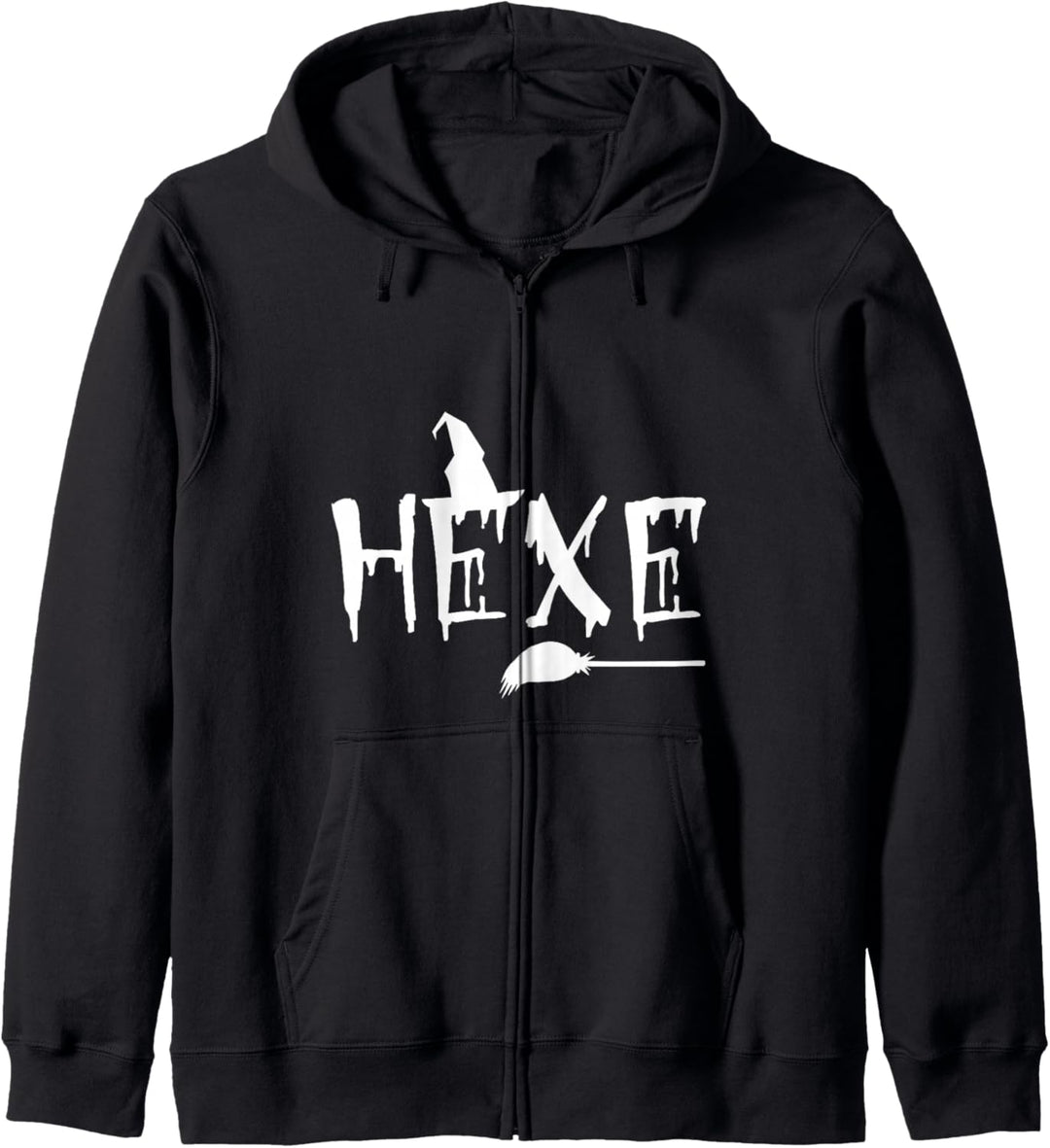 Hexen Hexe mit Schriftzug Damen Mädchen Frauen Kapuzenjacke