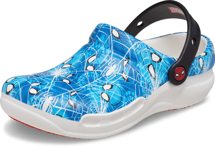 Crocs Unisex Bistro Graphic Clogs, Spider Man White