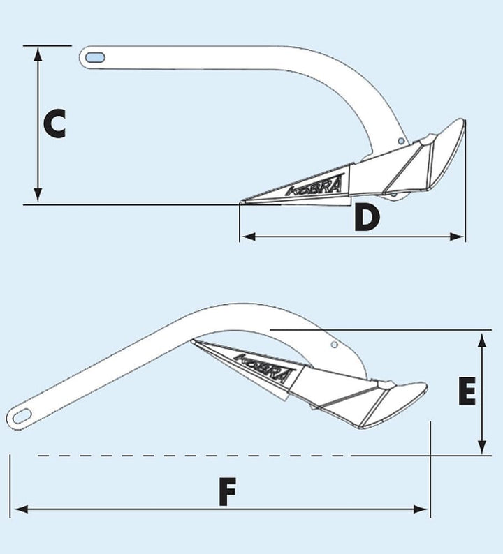 Anchor Kobra II DISMANTABLE Shank 12KG