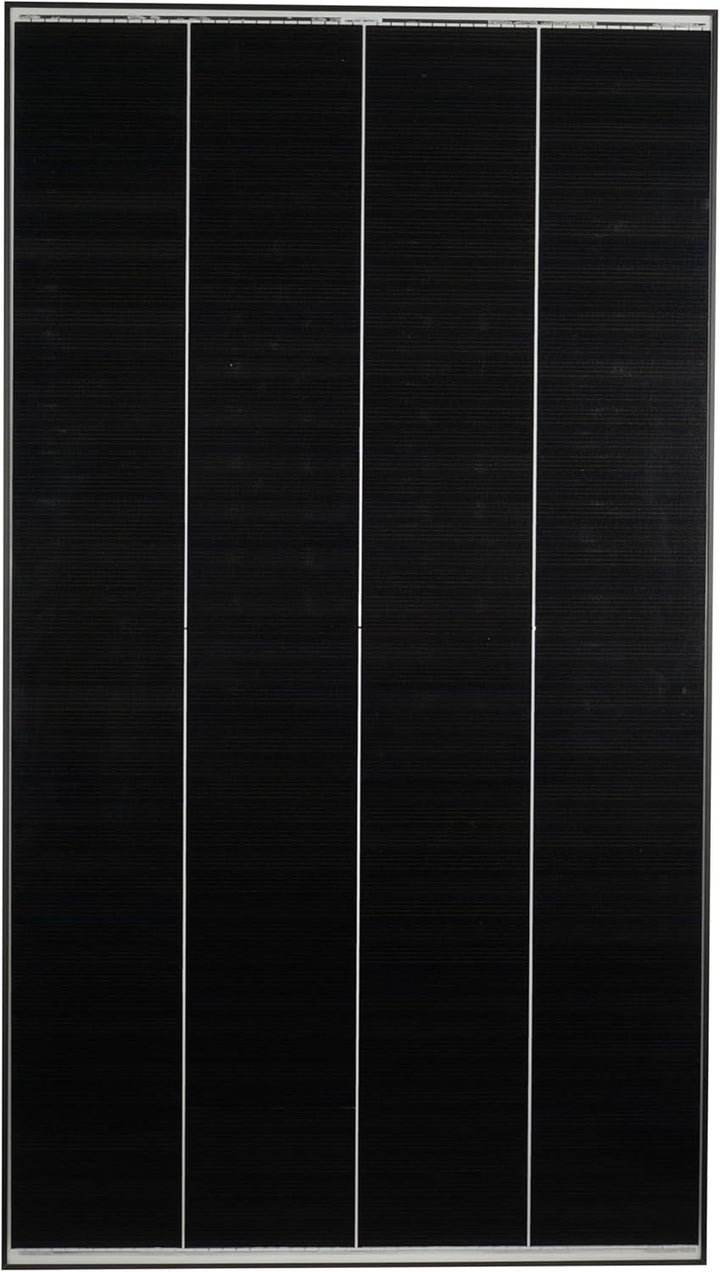 SOLA Frame Black Wohnmobil Komplettset mit Haltespoiler und Laderegler 275 W schwarz, Schwarz 275 W