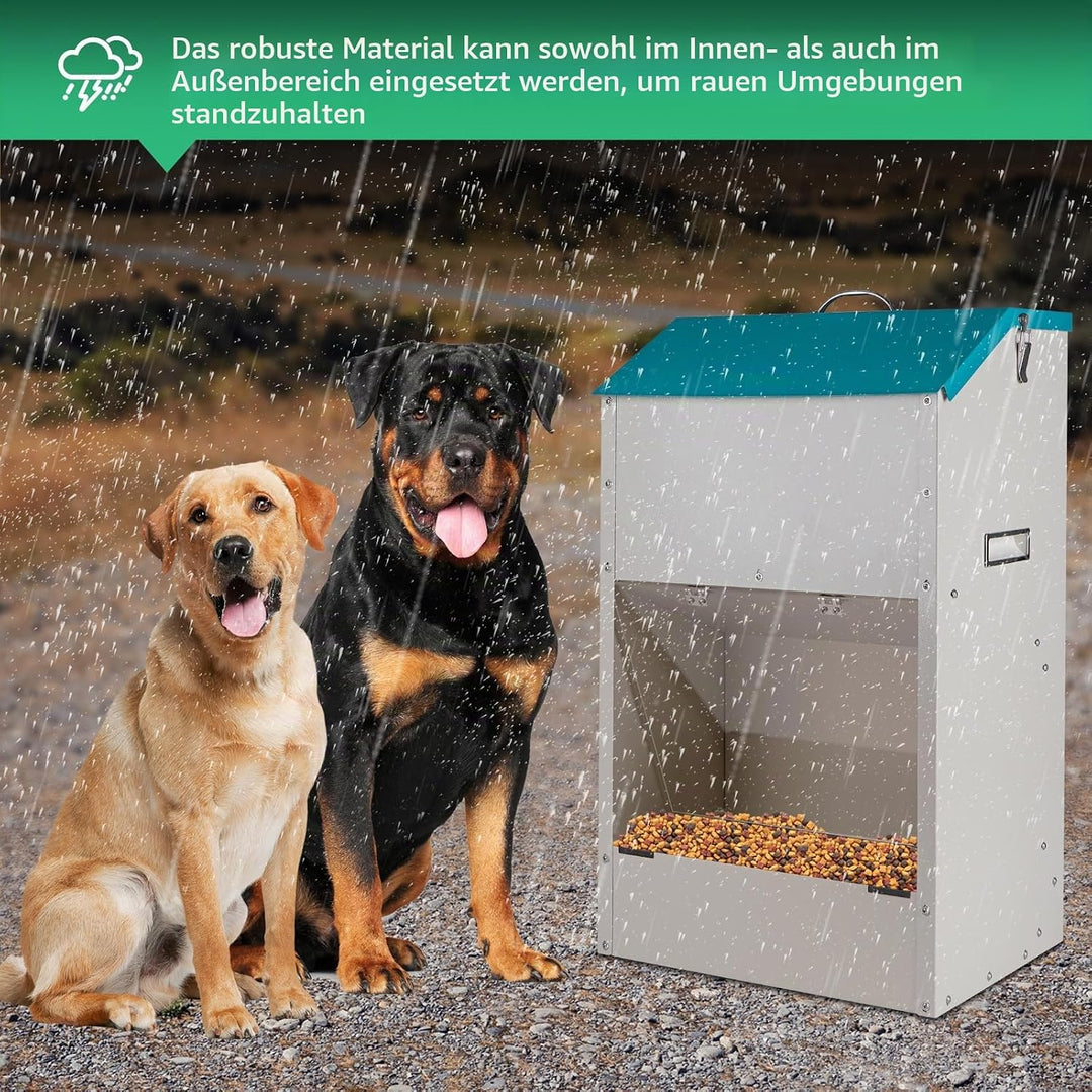 Automatischer Futterspender für Grosse Hunde, Futterspender für Hunde Grosser Rassen, 50lbs Futtersp