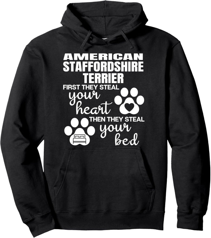 American Staffordshire Terrier Geschenke Hund Hundepfoten Pullover Hoodie