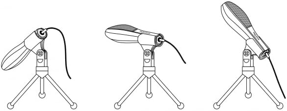 DeLOCK USB Kondensator Mikrofon Microphone, Standmikrofon, Aufnahmemikrofon mit Tischständer für PC