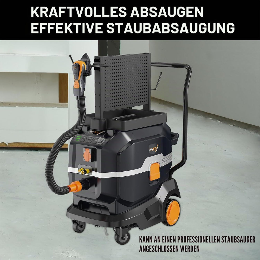 MAXXT Maus-exzenterschleifer mit bürstenlosem Motor, 350W, 3mm Orbit, 4000-10000 U/min, Schleiffläch