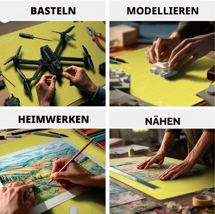 La Canilla Schneidematte A2 Selbstheilend (60x45 cm - 24x18") Cutting Mat Schneideunterlage für Bast