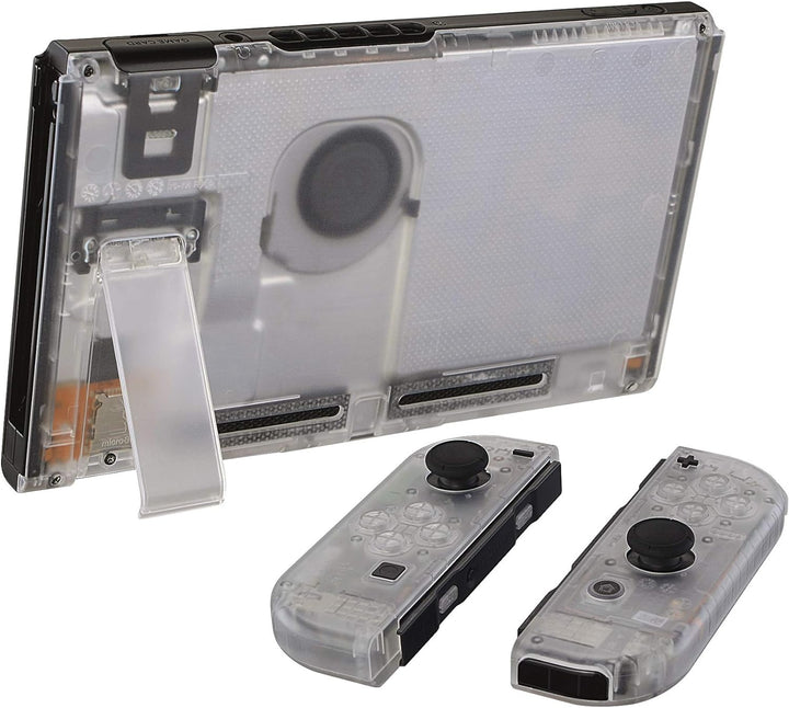 eXtremeRate Hülle Case für Nintendo Switch Joycon/Konsole, Rückgehäuse&Kickstand für Switch Console,