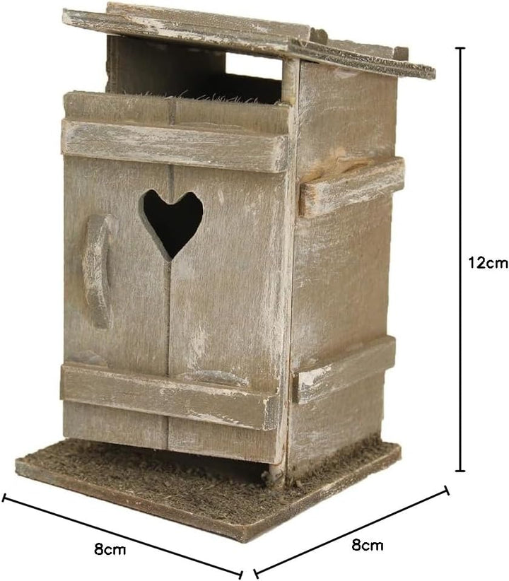 FADEDA Toilettenhäuschen mittel/Höhe:11 cm/handbemalt/detailgetreue Krippen Figuren - Weihnachten Ti