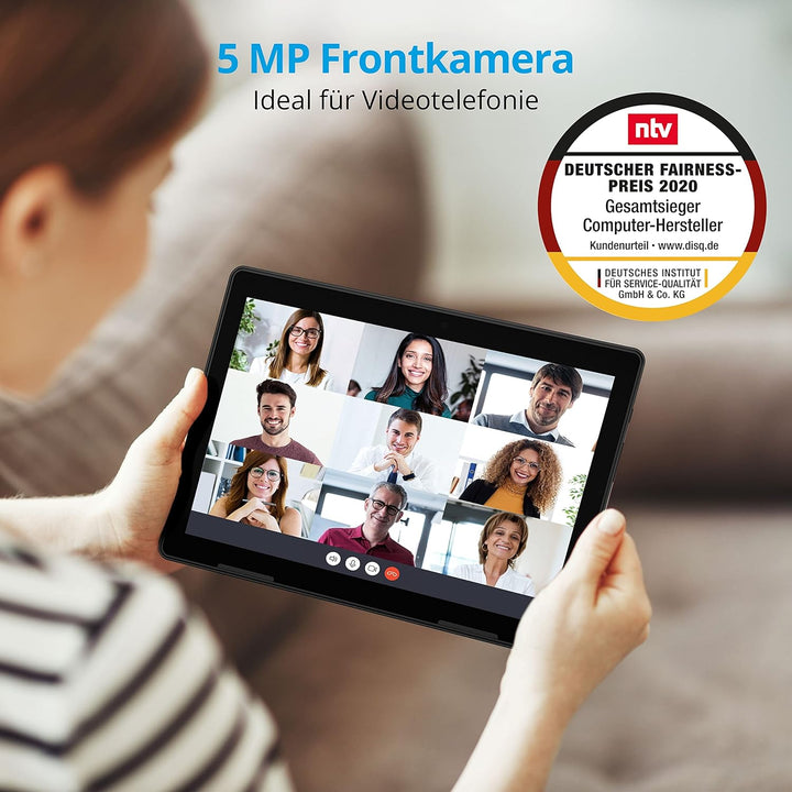 MEDION E10713 25,5 cm (10 Zoll) Full HD Tablet mit IPS Display (LTE, Android 10, Quad Core Prozessor