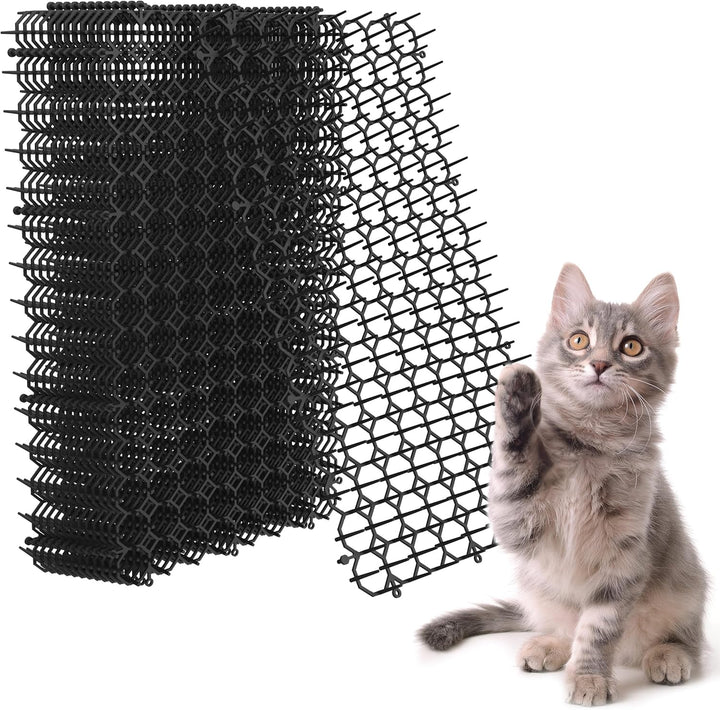 Kyrieval Dornengitter Tier-Barriere Garten Katze Tierabwehr Scat Spike Matte, 12 Pack 40 x 20 cm Ant