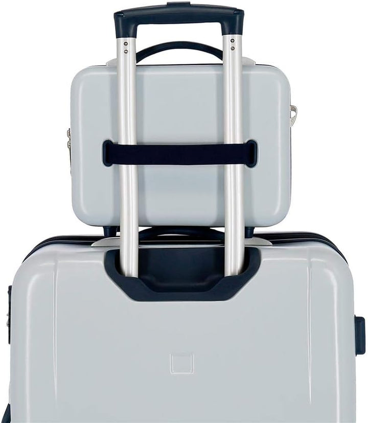 Disney Mickey Denim Kulturbeutel anpassbar mit Umhängetasche, Blau, 29 x 21 x 15 cm, starr, ABS 9,14