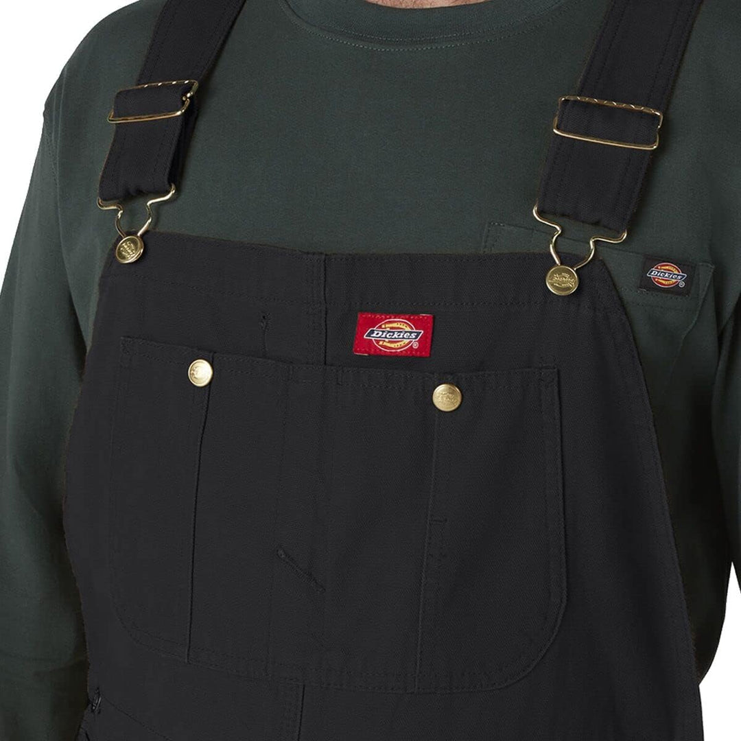 Dickies Herren Lätzchen Overall 40W / 30L Schwarz Abgespült, 40W / 30L Schwarz Abgespült