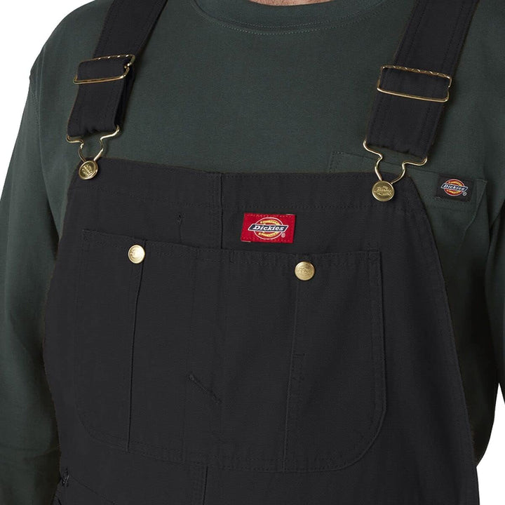 Dickies Herren Latzhose Duck Bib Overall 34W / 34L Schwarz Abgespült, 34W / 34L Schwarz Abgespült