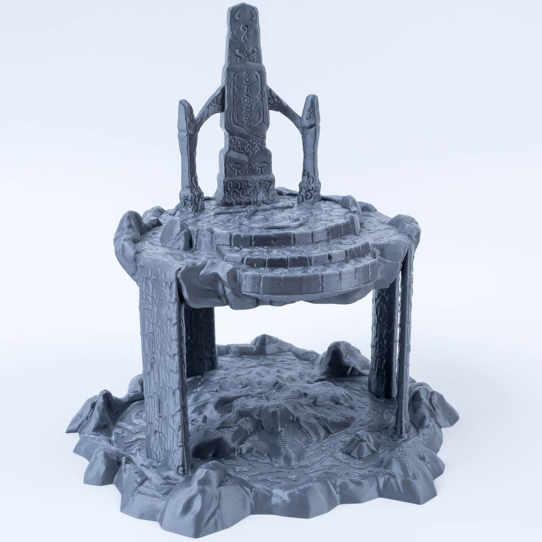 3D Vikings Elfenreich - Schwebende Insel mit Ritualaltar, Massstab 28/32mm