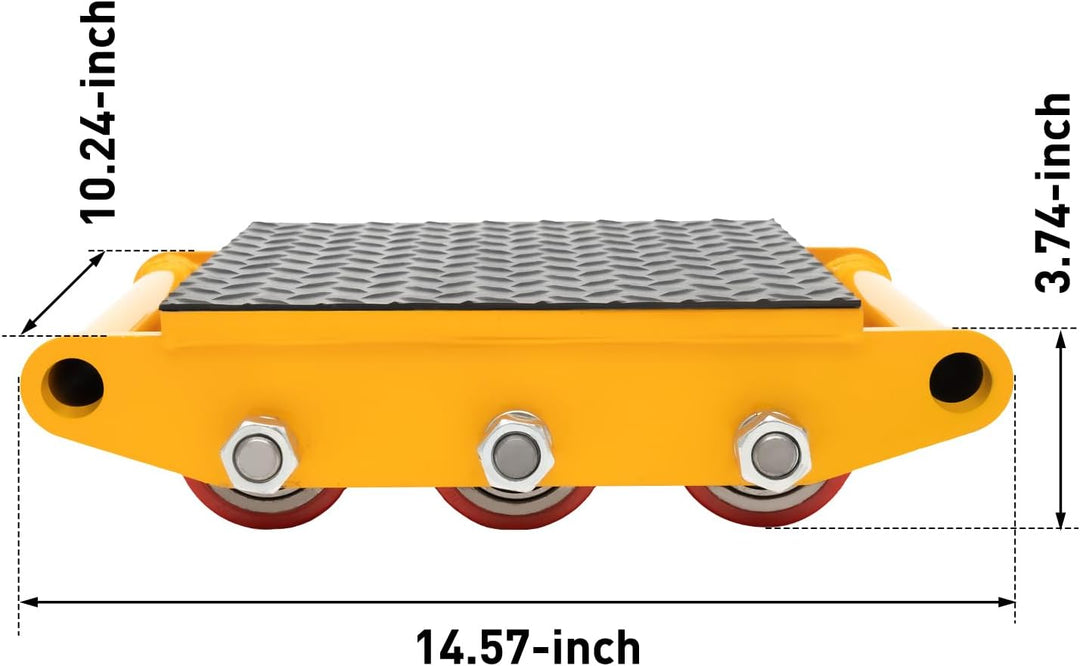 15T Maschinerie Beweger Schwere Maschine Dolly Ausrüstung Rollschuhe 9 Rollen, Kann für Logistik, Ba