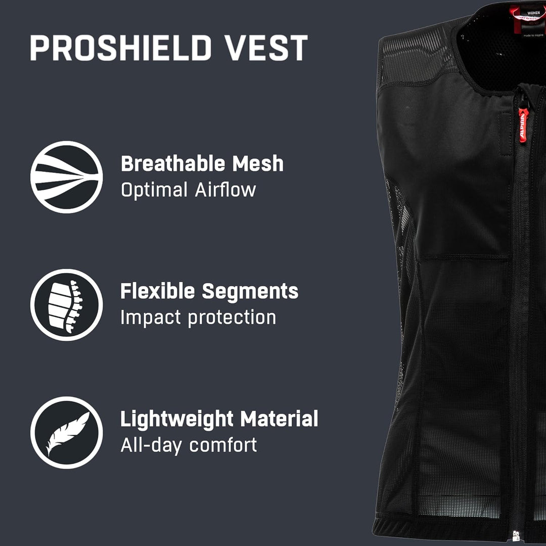 ALPINA PROSHIELD WOMEN VEST - Flexibler, Atmungsaktiver & Individuell Einstellbarer Rückenprotektor