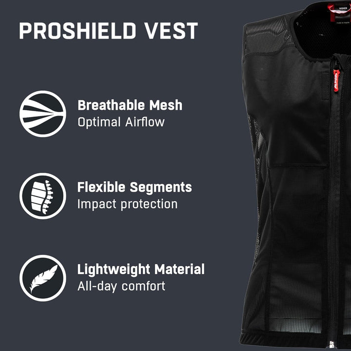 ALPINA PROSHIELD WOMEN VEST - Flexibler, Atmungsaktiver & Individuell Einstellbarer Rückenprotektor