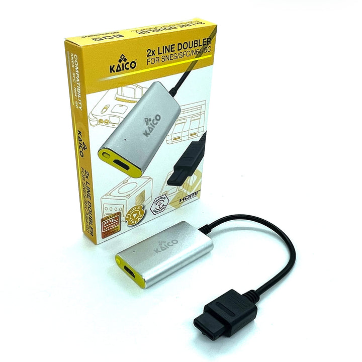Kaico Analoger 2-Fach Gamecube HDMI Adapter für Nintendo N64 Super Nintendo, Super Famicom und Gamec