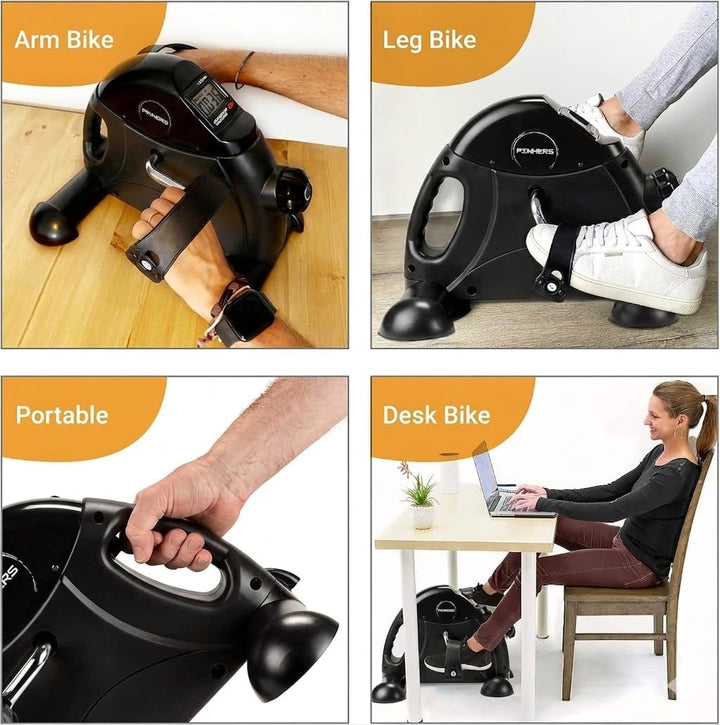 Statische Pedale, Mini-Heimtrainer, Heimtrainingsgerät, Seniorenpedale für ältere Menschen, mit LCD-