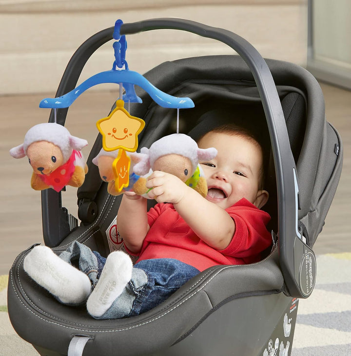 VTech Baby Schäfchen-Mobile – Buntes Mobile mit Plüsch-Schäfchen, Musik, Lichtprojektor, Zeitschaltu