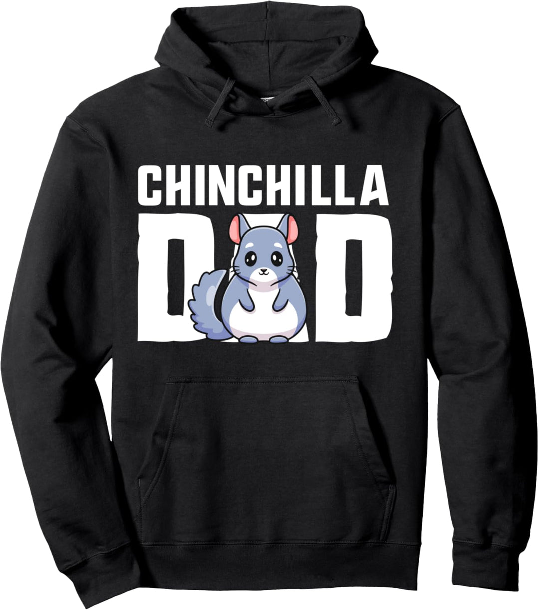 Chinchilla Dad Shirt Cute Kawaii Chinchilla Papa Father Pullover Hoodie