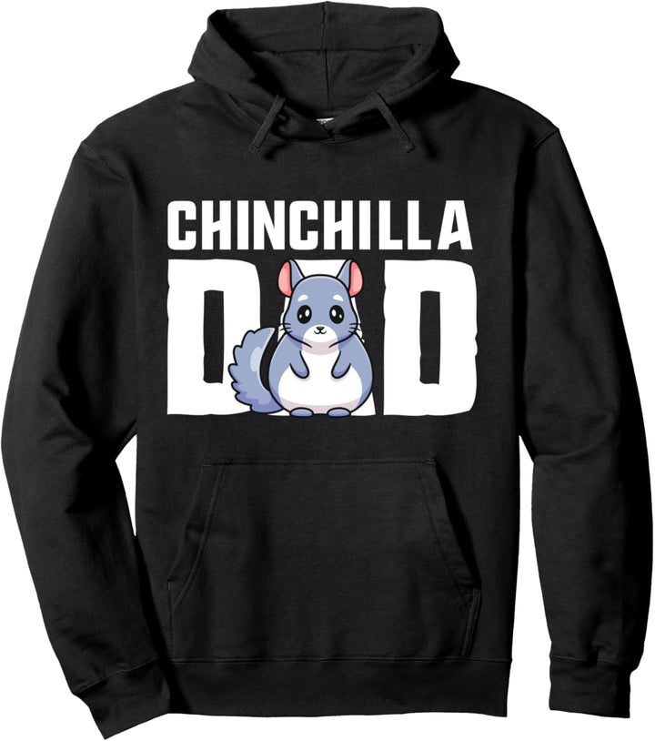Chinchilla Dad Shirt Cute Kawaii Chinchilla Papa Father Pullover Hoodie