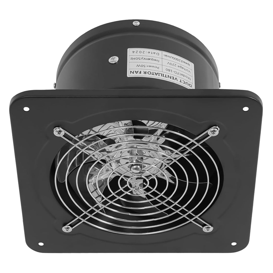 170mm Abluftventilator Küche Bad Wandlüfter Abluftgebläse Belüftung Rohrventilator Badlüfter Wand 50