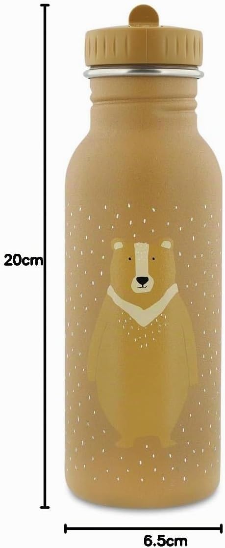 Trixie Trinkflasche Kinder 500ml, Wasserflasche Kindergarten, auslaufsicher | Kinderflasche für Jung