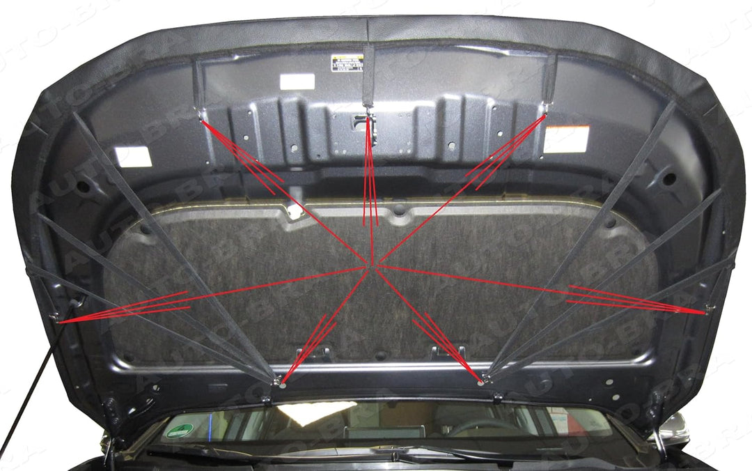 Auto-Bra AB3-00482 kompatibel mit Toyota RAV4 Bj. ab 2018 Haubenbra Steinschlagschutz Tuning Bonnet